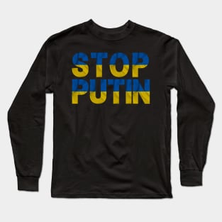 Stop Putin Long Sleeve T-Shirt